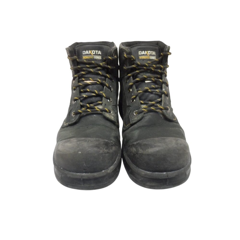 Dakota Men's 6'' 877 Steel Toe Steel Plate Work Boots Black Size 13M - Picture 2 of 9